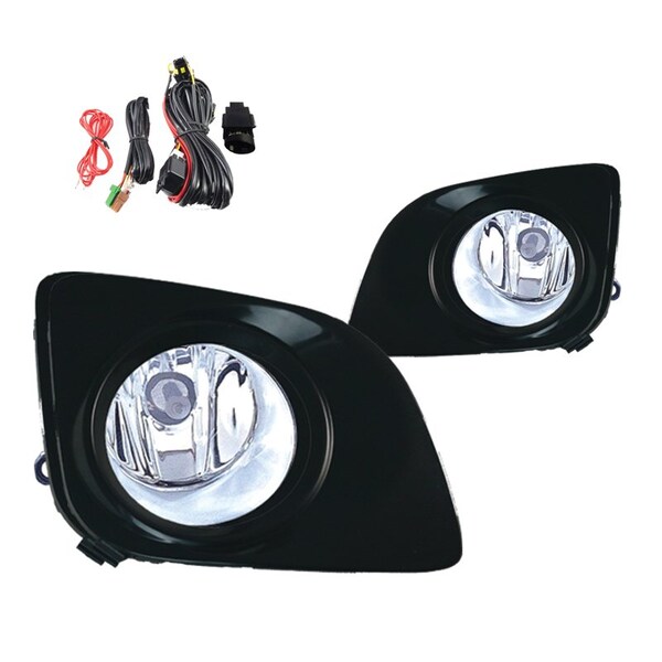 Winjet Fog Lights - Clear - Wiring Kit Included CFWJ-0301-C - main